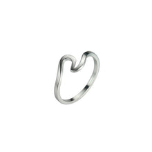 Load image into Gallery viewer, Wave Alloy Silver Ring Wedding Ring for Women Jewelry Accessories Engagement Ring Women Dress Party Rings Women&#39;s Rings