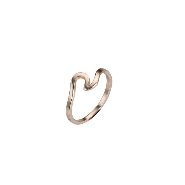 Wave Alloy Silver Ring Wedding Ring for Women Jewelry Accessories Engagement Ring Women Dress Party Rings Women's Rings